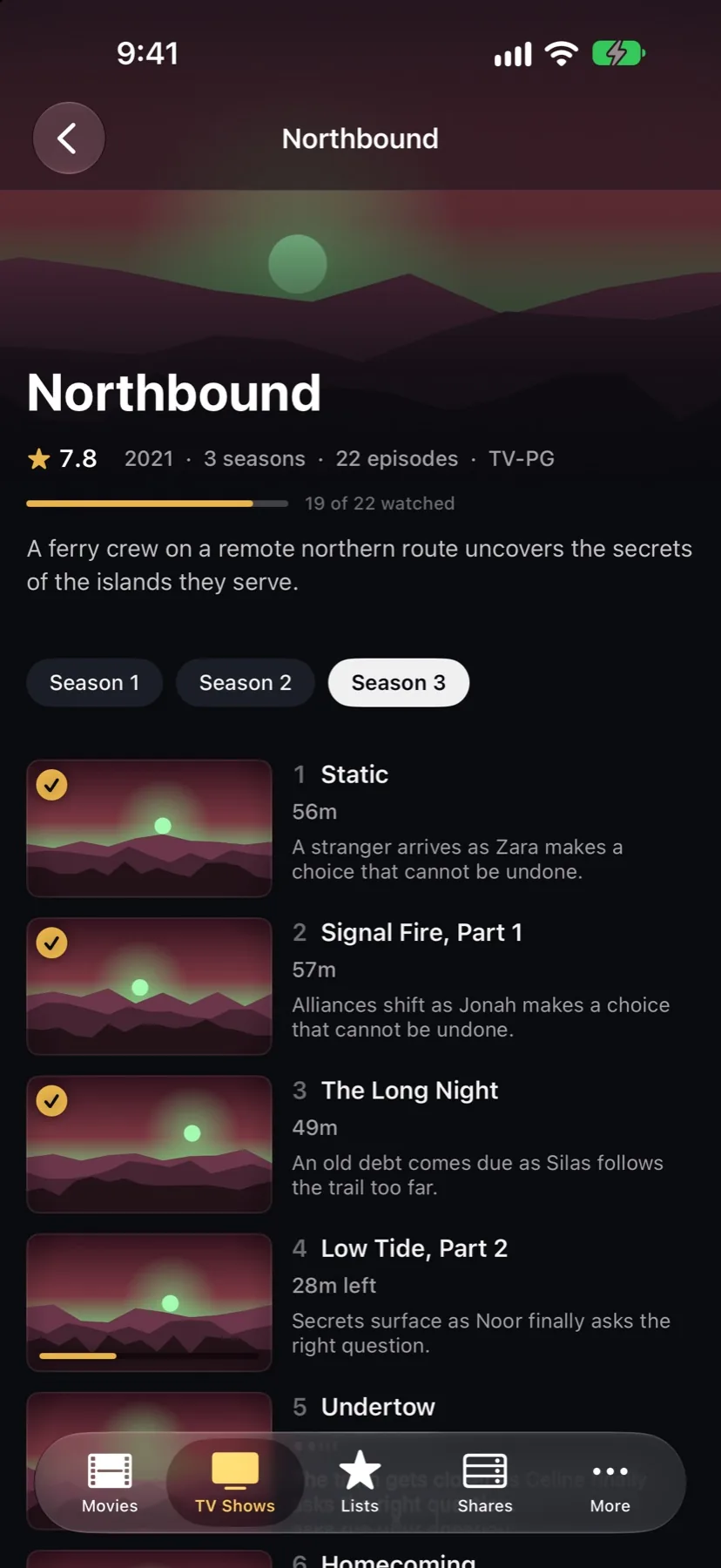 iPhone show page
