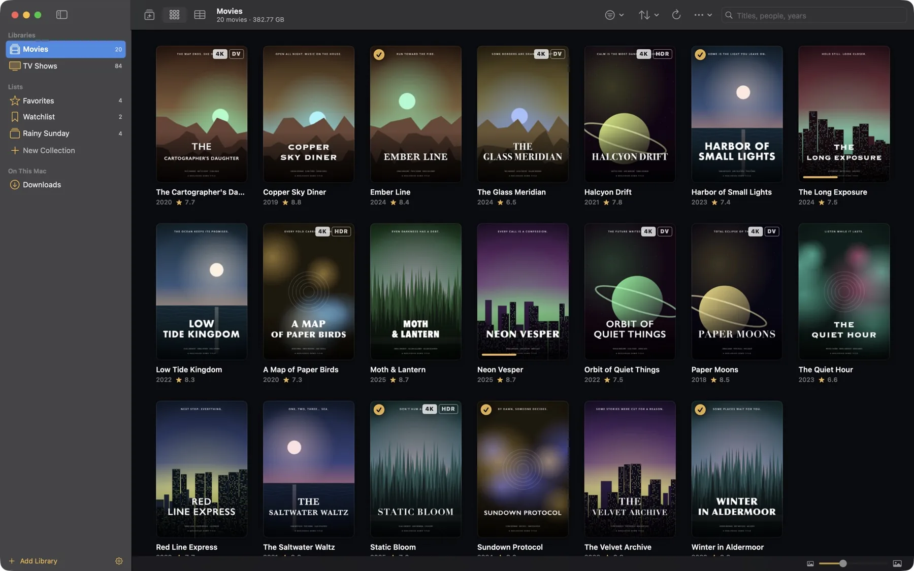 Movies poster grid