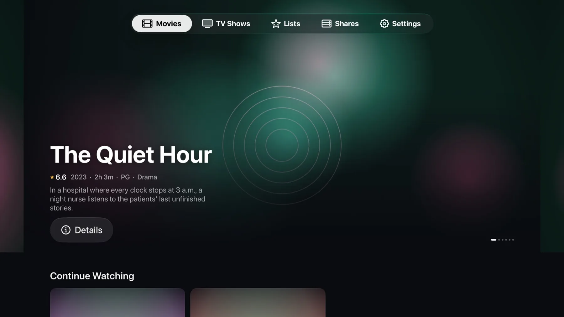 Apple TV Movies home